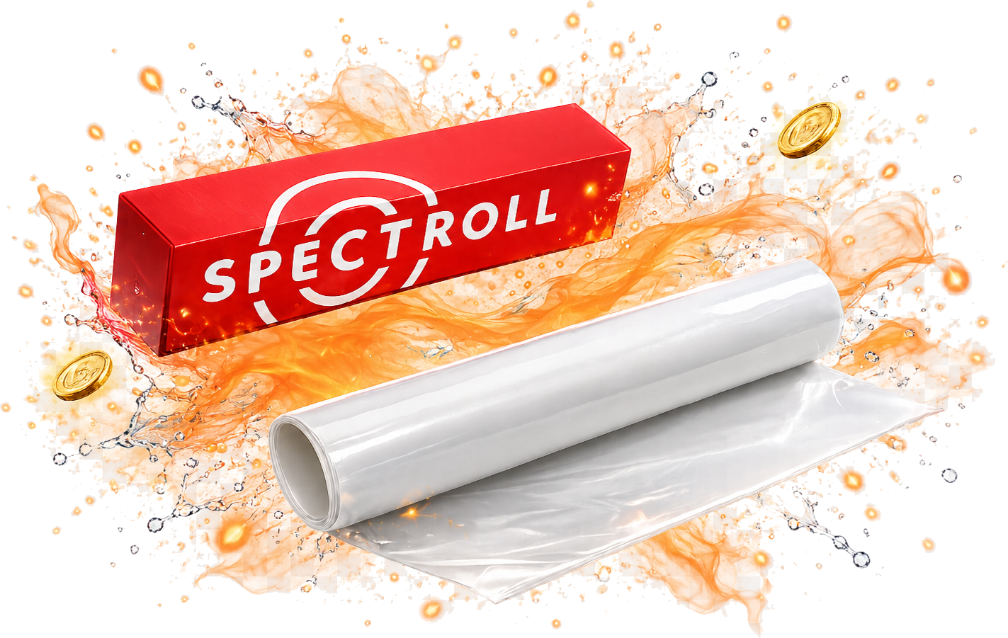 Премиальная защитная плёнка Spectroll — коробка и рулон